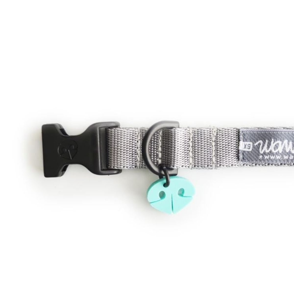 WAWAW - Collar para perro talla L unicolor gris  Wawaw