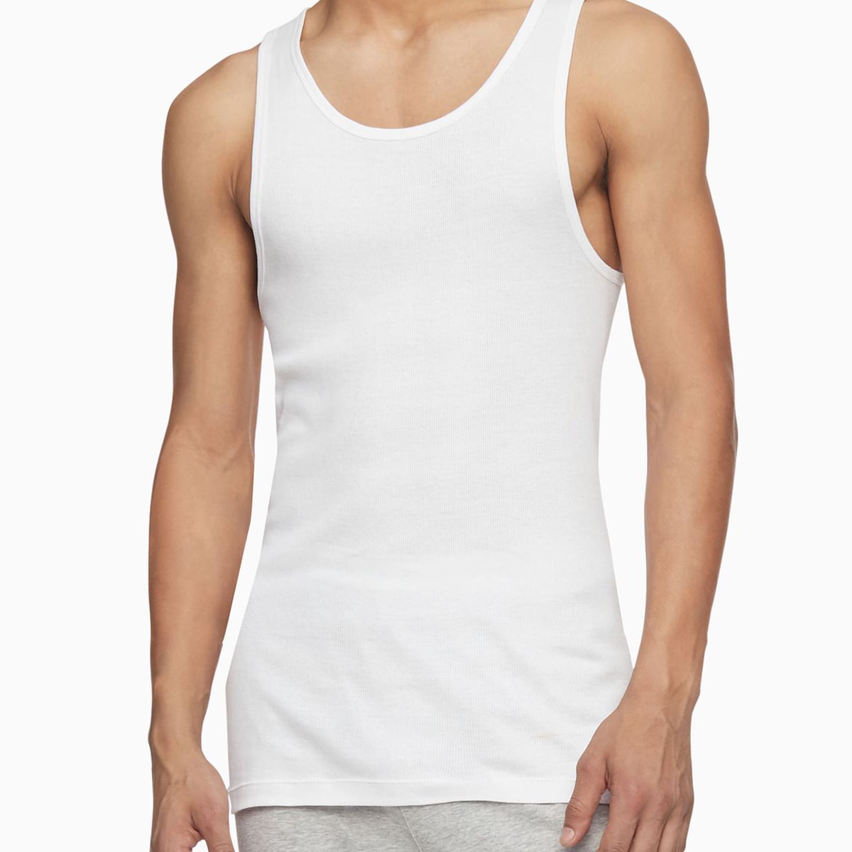 CALVIN KLEIN - Paquete De 3 Camisetas Blancas Sin Mangas Calvin Klein