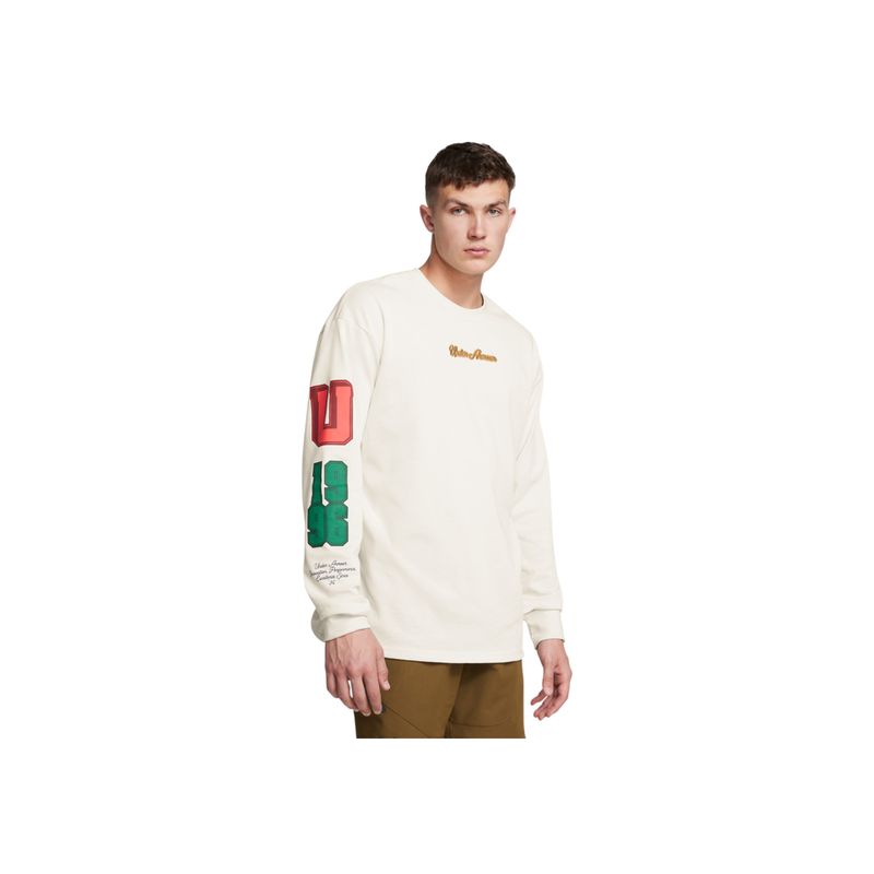 UNDER ARMOUR - Camiseta Manga Larga UA M COLLEGIATE SCRIPT HW LS Hombre 1388093-110-022