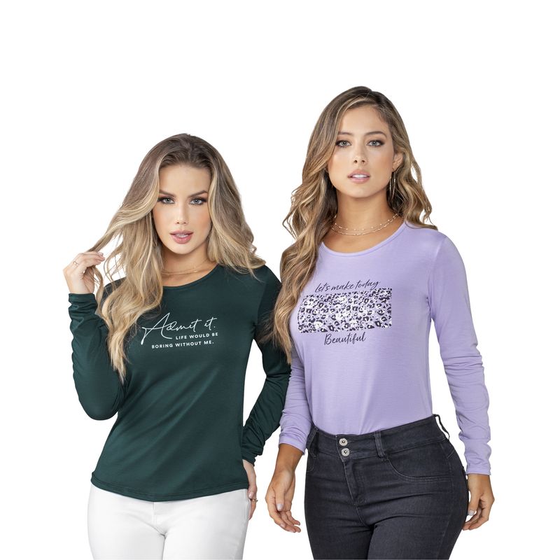 MARKETING PERSONAL - Camibuzo Mujer Lila Mp 5158