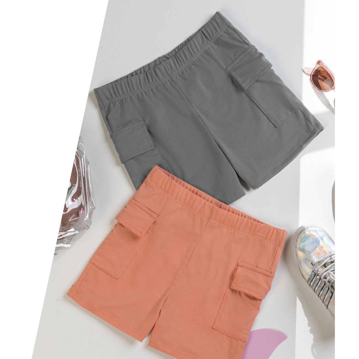 MARKETING PERSONAL - Short Paq X2 Infantil Multicolor Mp 2123