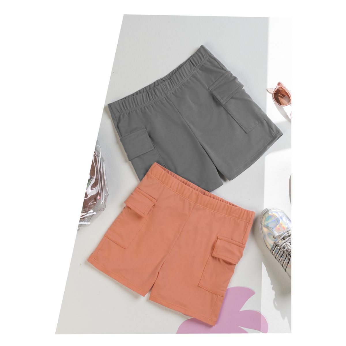 MARKETING PERSONAL - Short Paq X2 Infantil Multicolor Mp 2123