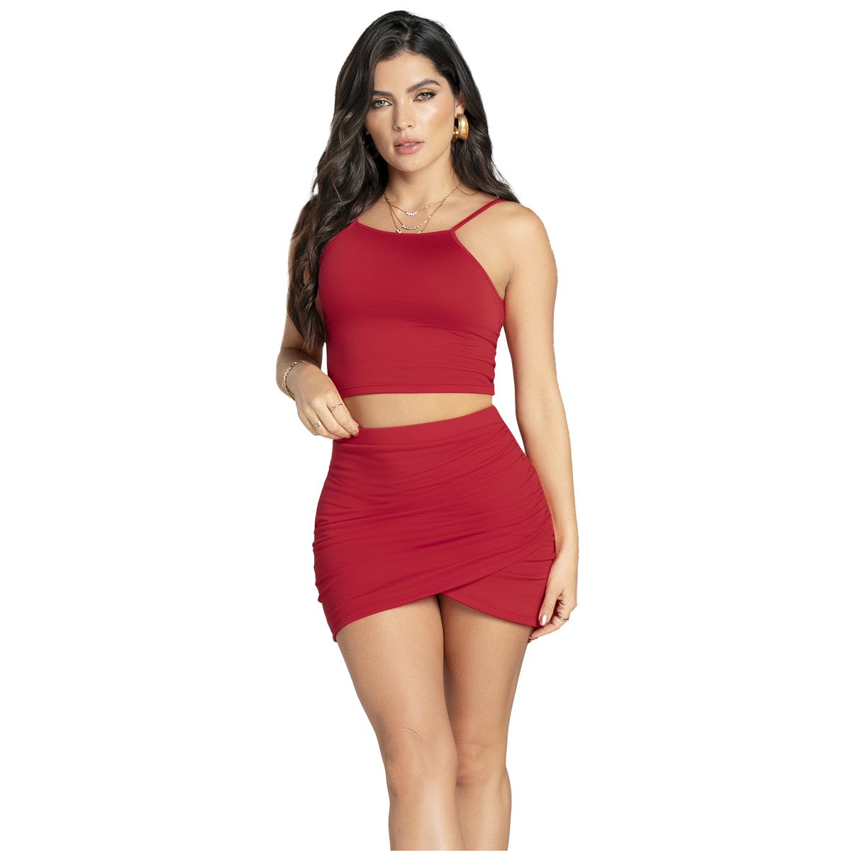 MARKETING PERSONAL - Conjunto Mujer Rojo Mp 6585