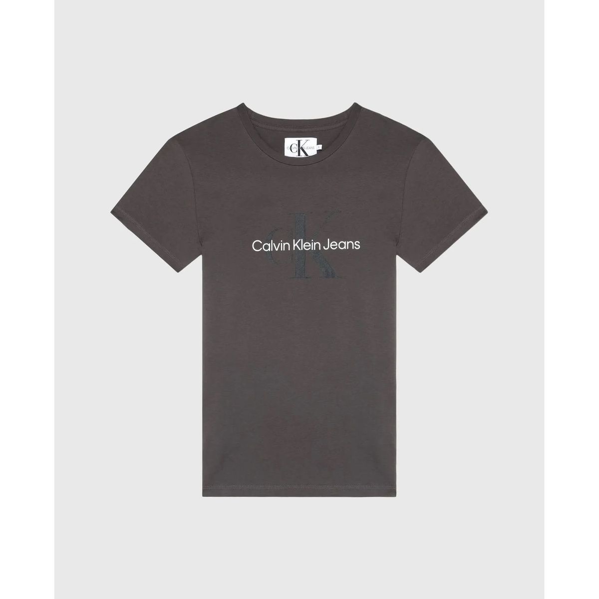CALVIN KLEIN - Camiseta Gris De Algodón Con Logo Para Mujer Calvin Klein