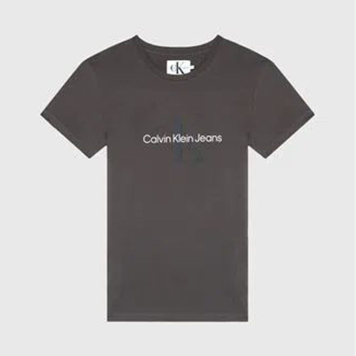 CALVIN KLEIN - Camiseta Gris De Algodón Con Logo Para Mujer Calvin Klein
