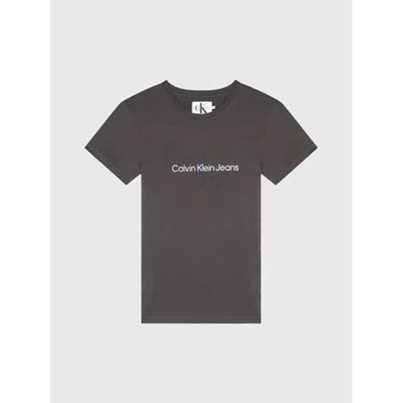CALVIN KLEIN - Camiseta Gris De Algodón Con Logo Para Mujer Calvin Klein