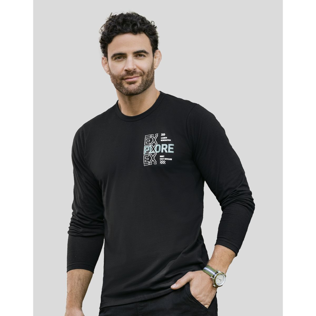 MARKETING PERSONAL - Camibuzo Hombre Negro Mp 7095