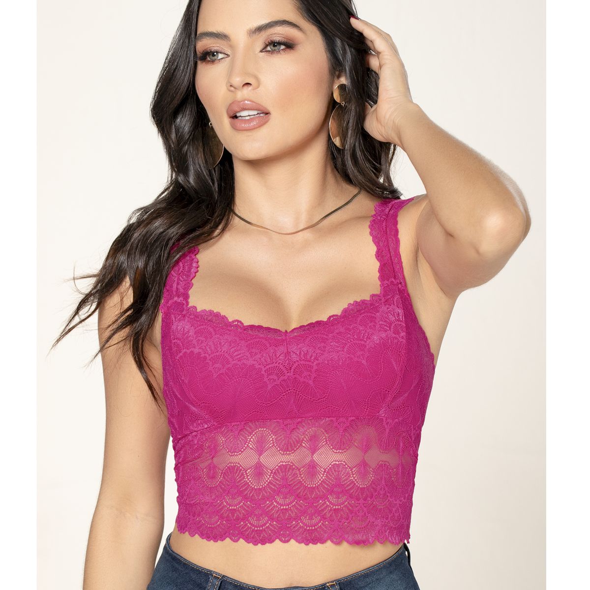 MARKETING PERSONAL - Crop Top Mujer Fucsia Mp 92547
