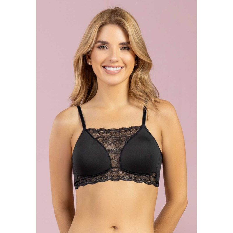 FORMAS INTIMAS - Brasier Mujer Negro FI 102508