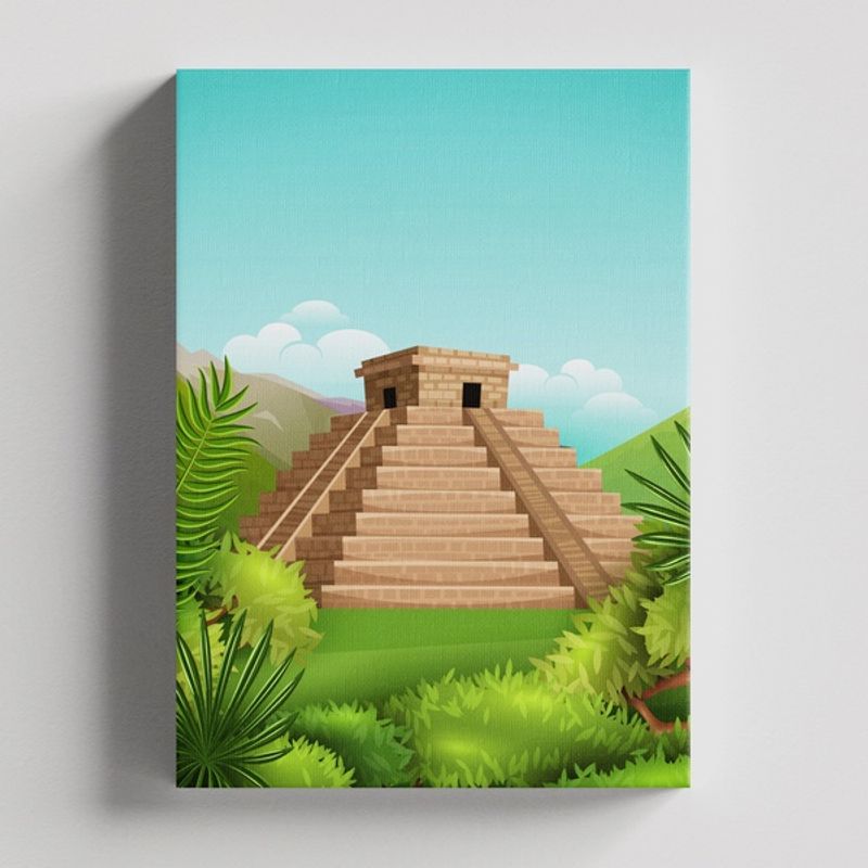TAYRONA STORE - Cuadros Retablo Maravillas Arquitectura 004 - 35x50cm
