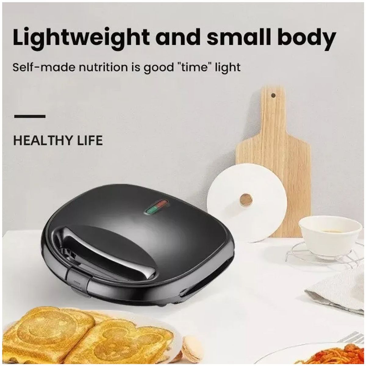 ONE PIXEL - Maquina Sandwich Niños Figuras Caritas Antiadherente 750W Liviana