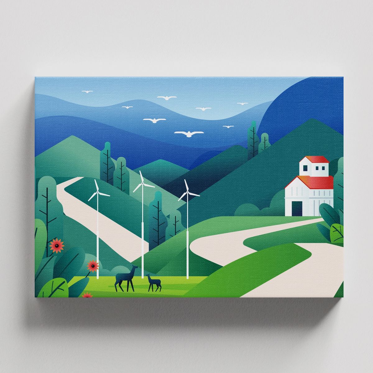 TAYRONA STORE - Cuadros Retablo Paisaje Natural Digital 087 - 50x35cm