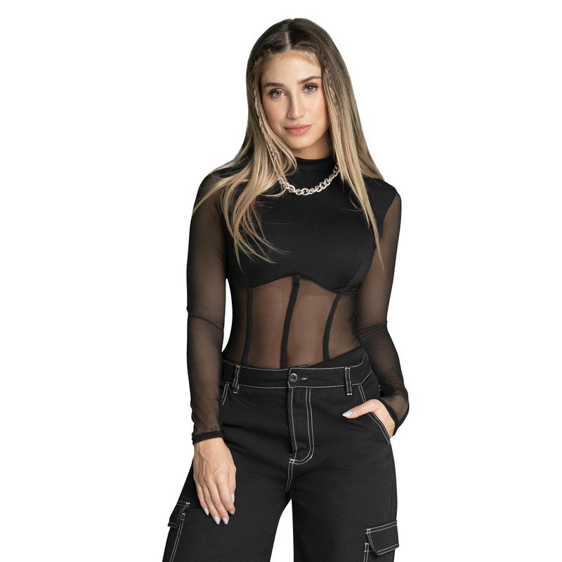 ATYPICAL - Body Mujer Negro Atypical 4559