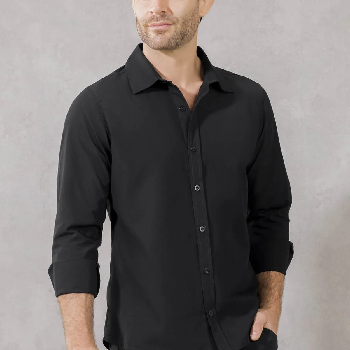 MARKETING PERSONAL - Camisa Hombre Negro Mp 1267