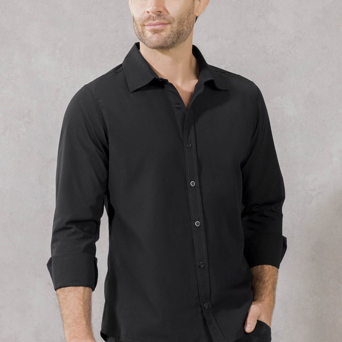 MARKETING PERSONAL - Camisa Hombre Negro Mp 1267