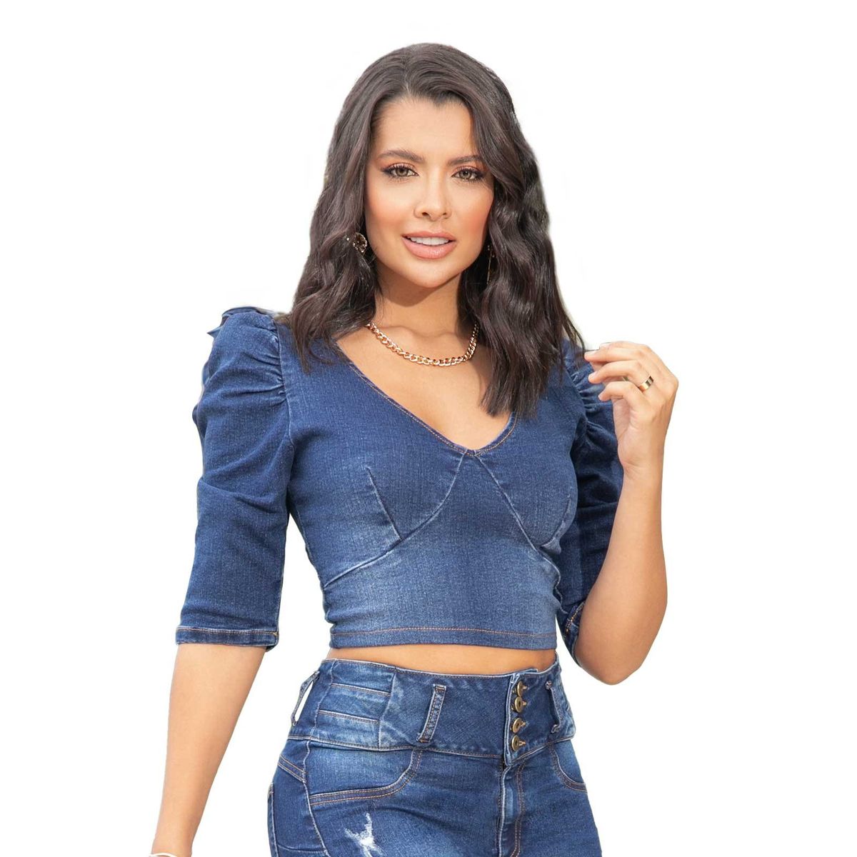 MARKETING PERSONAL - Blusa Mujer Azul Mp 948