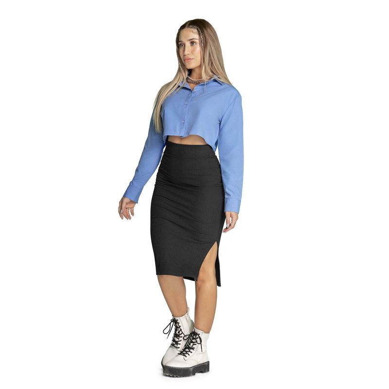 ATYPICAL - Falda Larga Mujer Negro Atypical 34748
