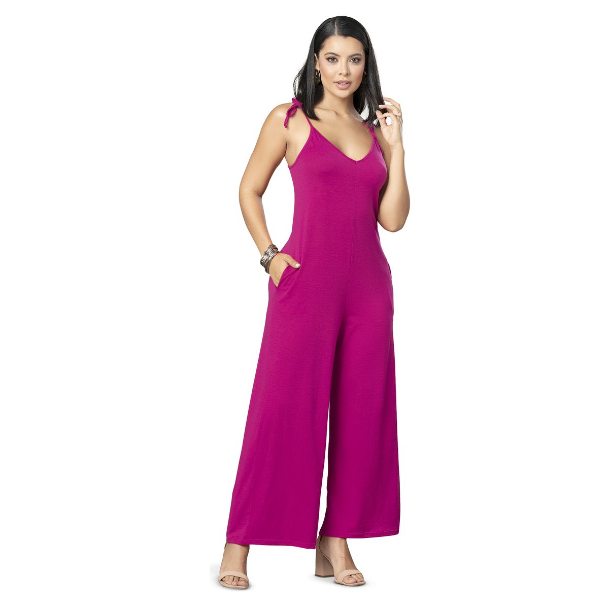 MARKETING PERSONAL - Enterizo Largo Mujer Fucsia Mp 7230