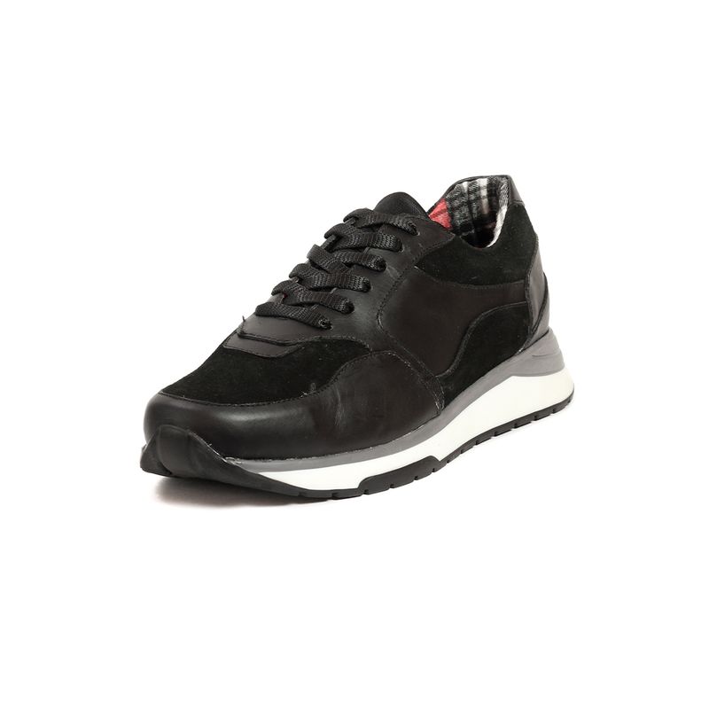 GENERICO - Tenis Cuero Hombre Negro Ocai Hollman 001