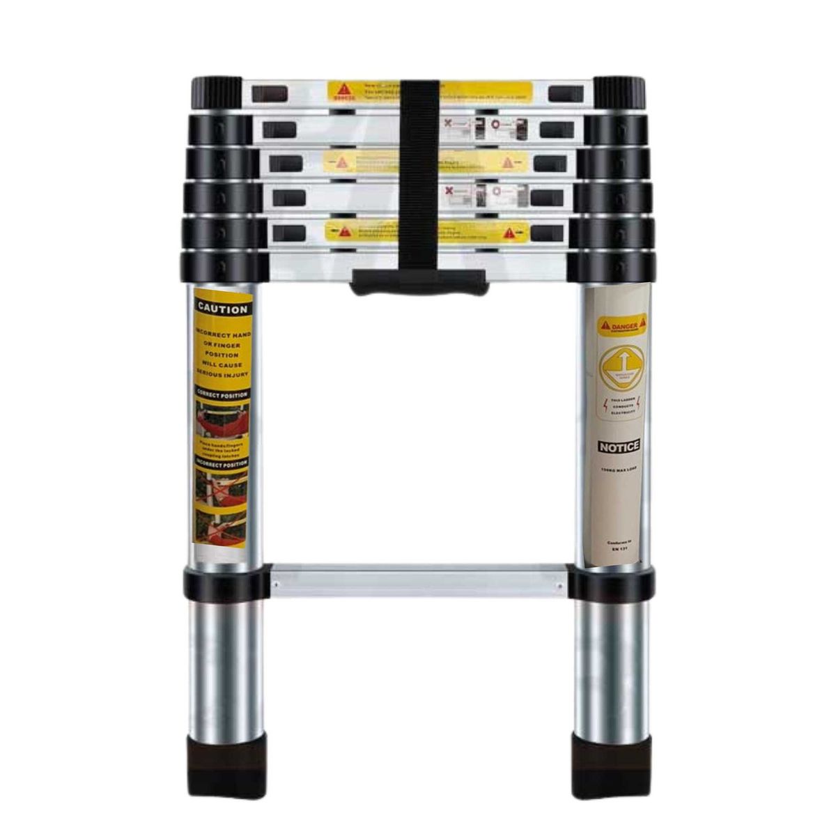 TRIPLE CLEAN - Escalera telescópica de extensión 2 metros