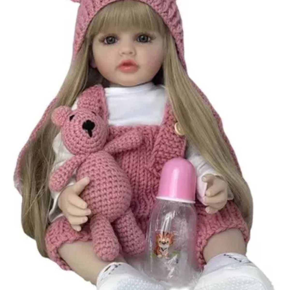 GENERICO - Muñeca Reborn Realista Silicona Completa 55cms Con Sonidos