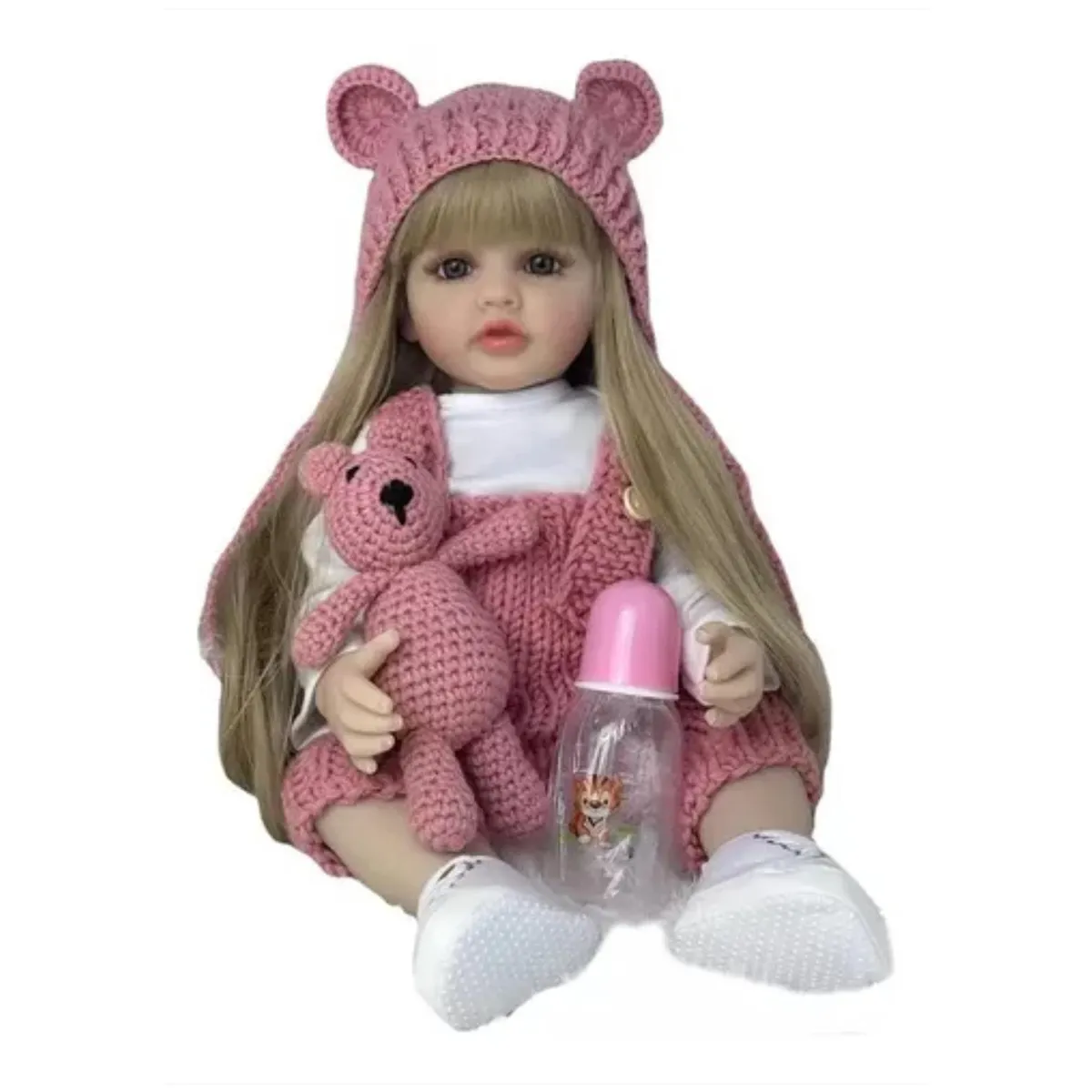 GENERICO - Muñeca Reborn Realista Silicona Completa 55cms Con Sonidos