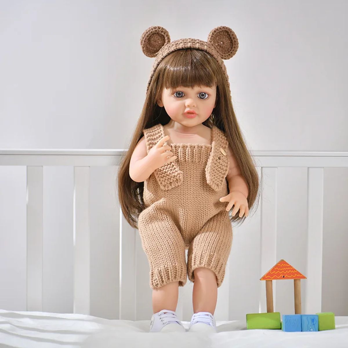 GENERICO - Muñeca Reborn Realista Silicona Completa 55cms Con Sonidos