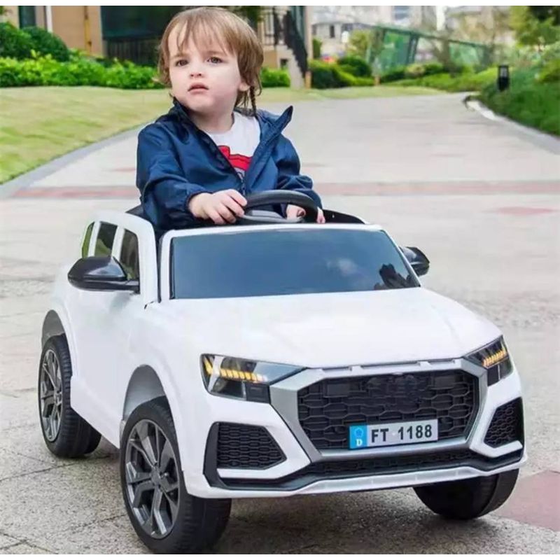 BEBESUNITA - CARRO MARCA AUDI LLANTAS EN GOMA BLANCO