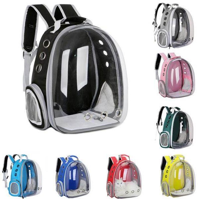 GENERICO - Morral Mochila Maleta Transparente Para Perro O Gato