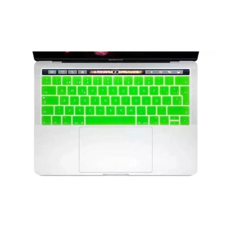 GENERICO - Protector de Teclado en Silicona Macbook Air 13, Pro 13 2008-17, Verde
