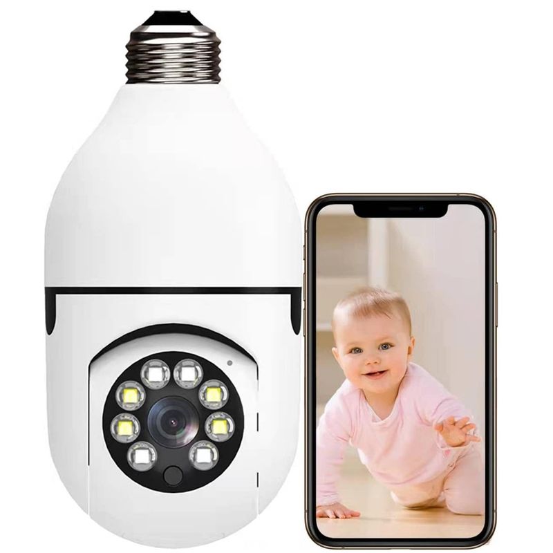 GENERICO - Camara Ip De Seguridad Ampolleta Motorizada 360° 27 Socket