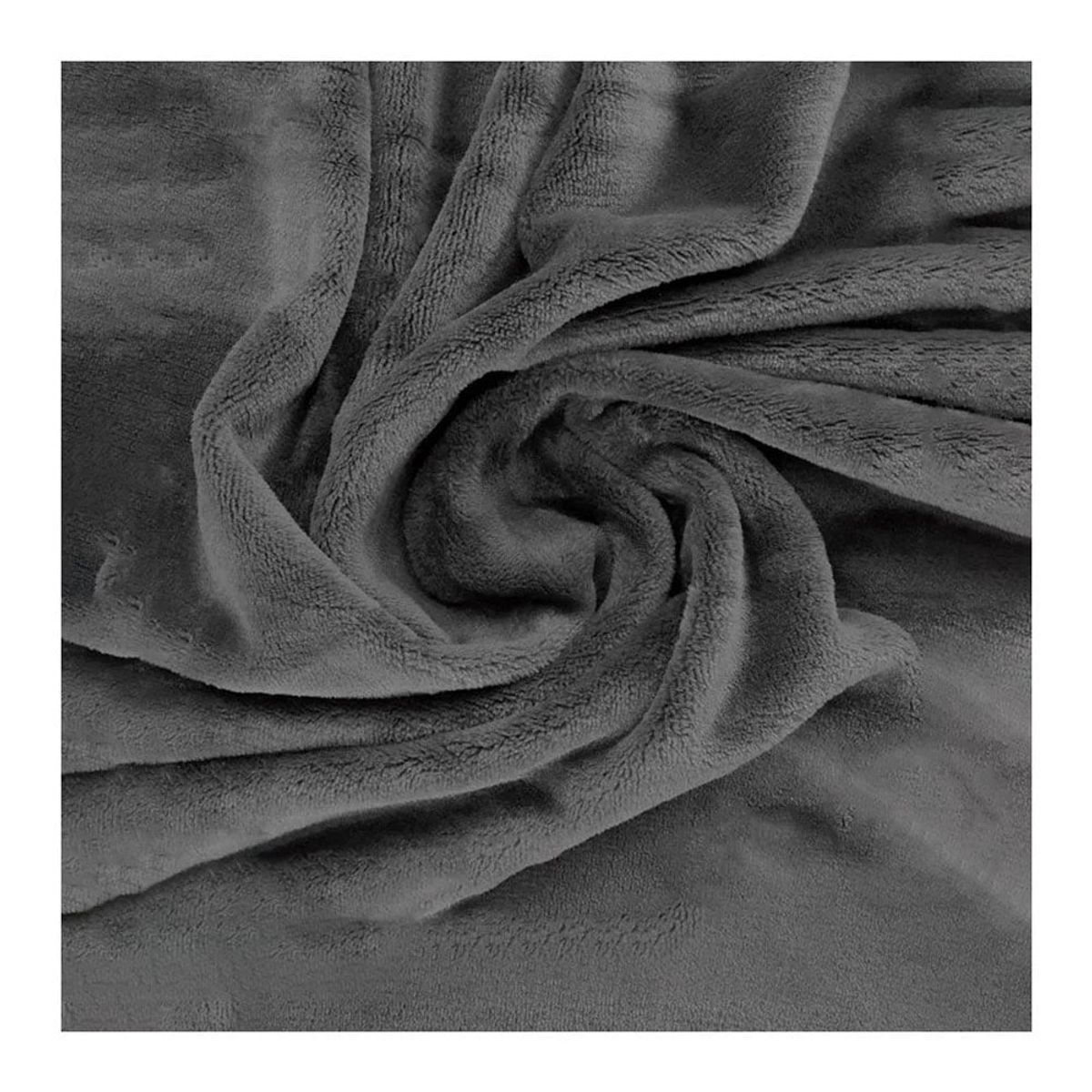 MAGIC CLASS - MANTA COBIJA SUAVE Y DELGADA UNICOLOR GRIS 120X190