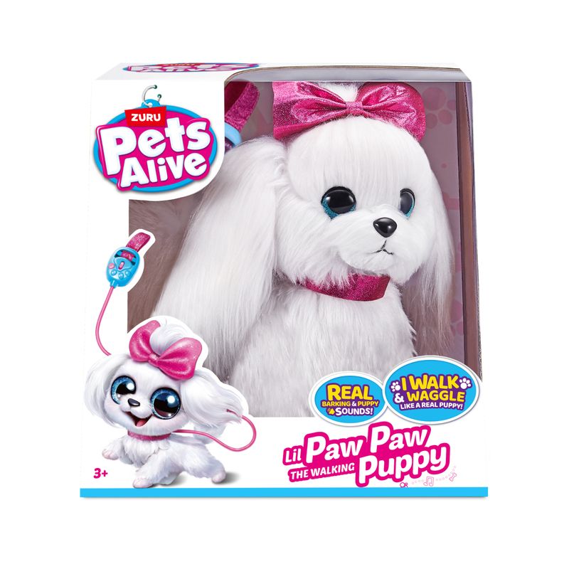 ZURU - Perro Caminante Robot Lil Paw Paw Interactivo Pets Alive_.