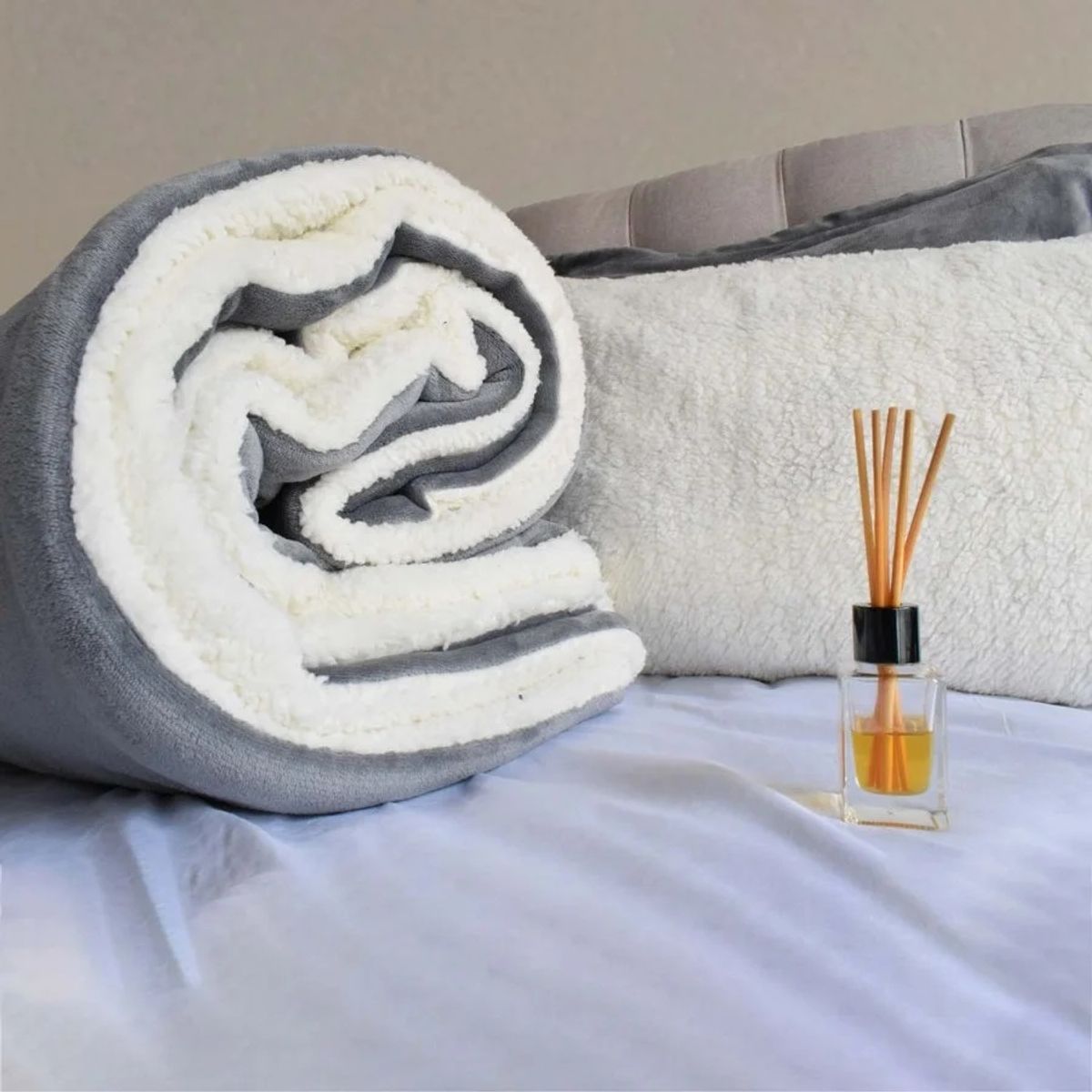 MAGIC CLASS - EDREDÓN ACOLCHADO GRIS 120X190