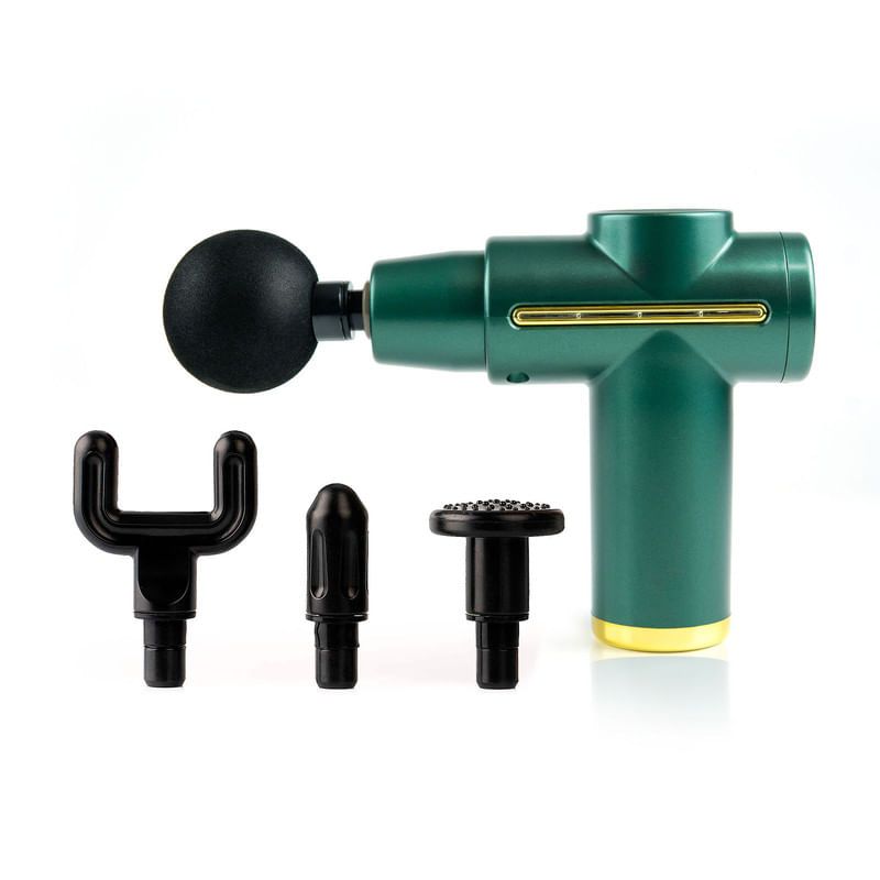 STYLE STARS - Pistola masajeadora de percusión portátil masajeador 6 Vel Verde