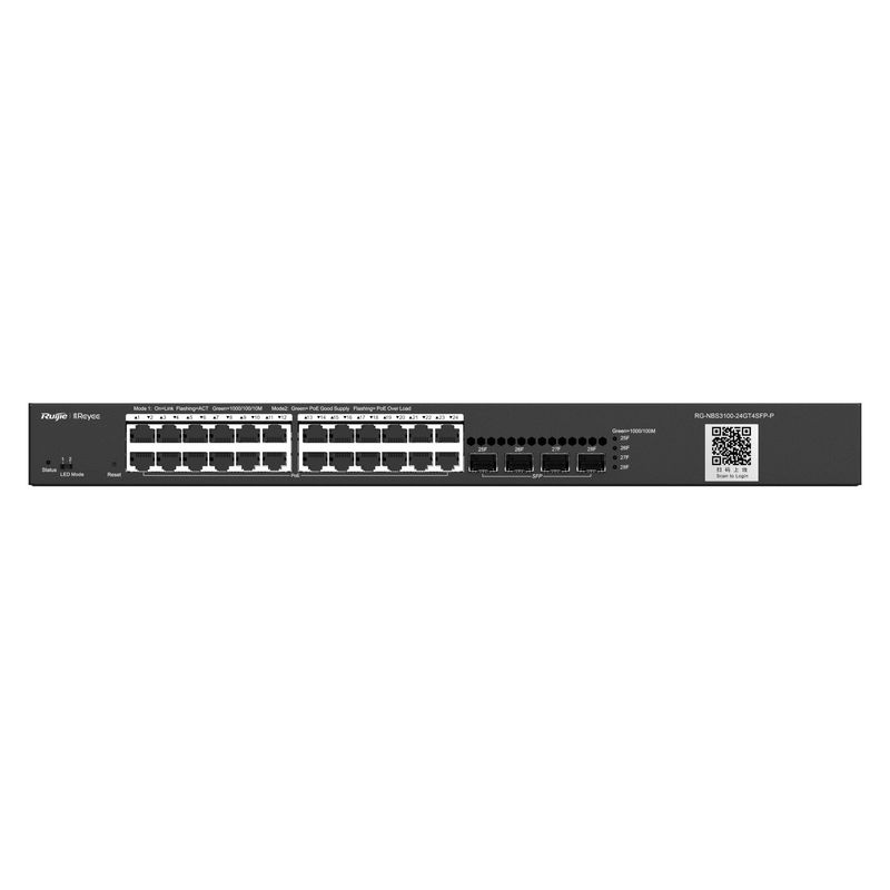 RUIJIE REYEE - Switch Poe Administrable, 24 Ptos Gigabit, Gestión En Nube