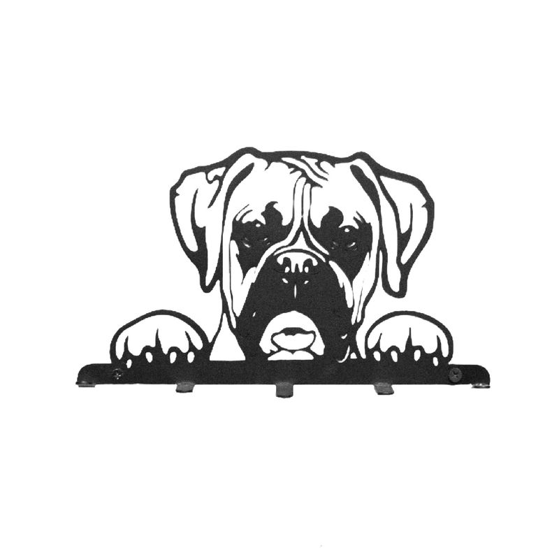 GENERAL - Porta Correa Para Mascotas En Acero Estilo Boxer