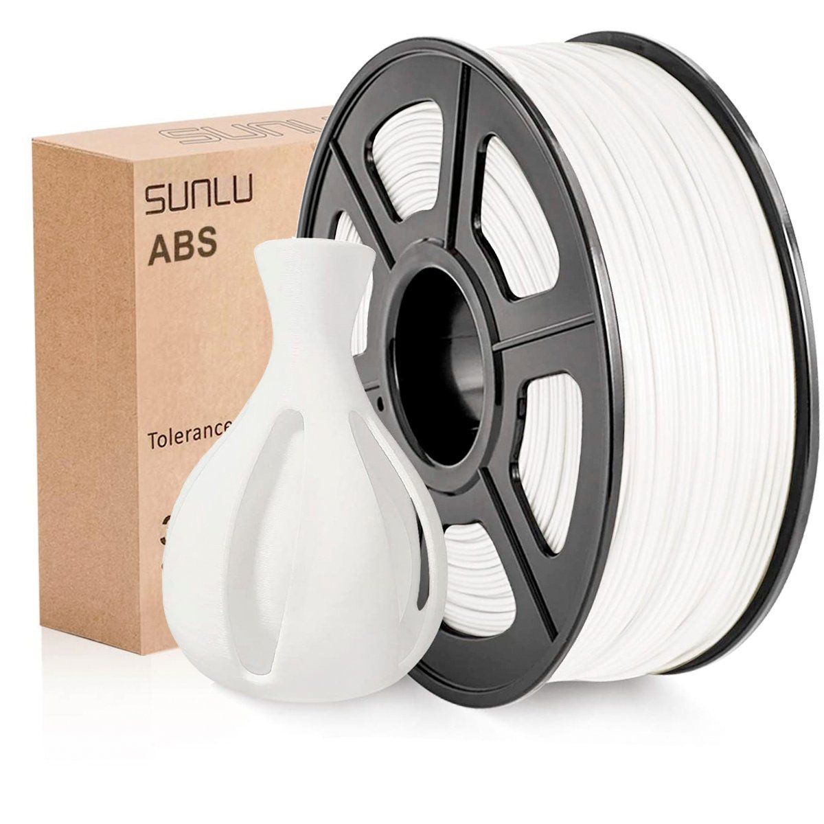 SUNLU - Filamento ABS Sunlu 175mm Impresión 3D - Blanco