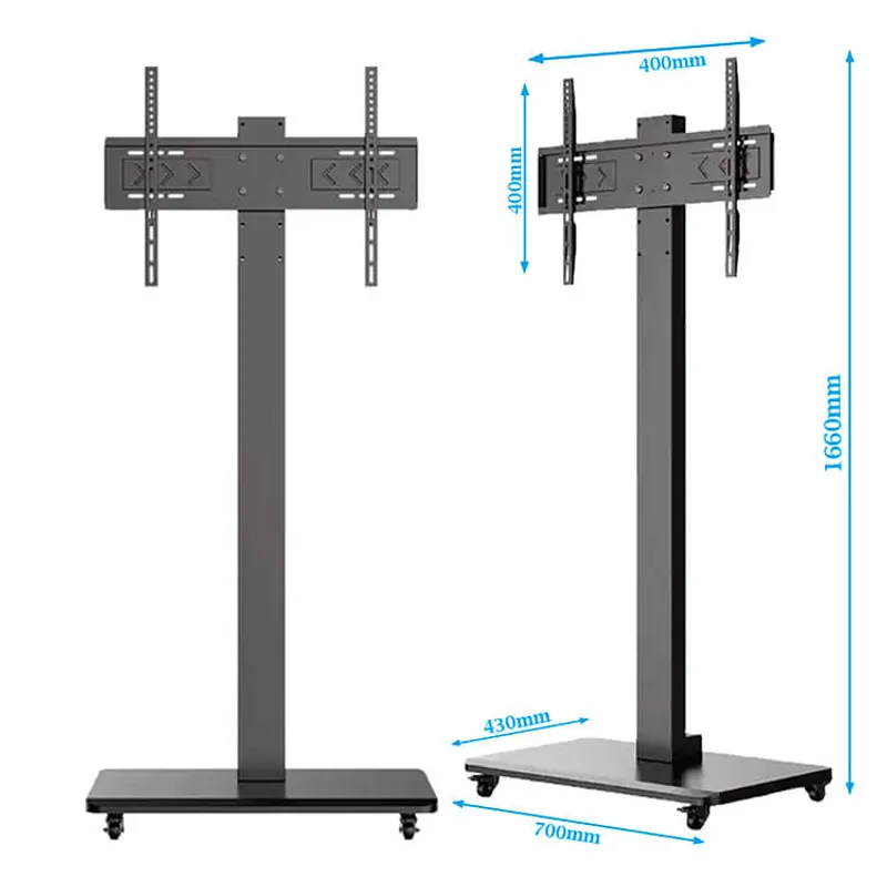 GENERICO - Soporte Televisor Smart Tv Base Pedestal Móvil Con Ruedas