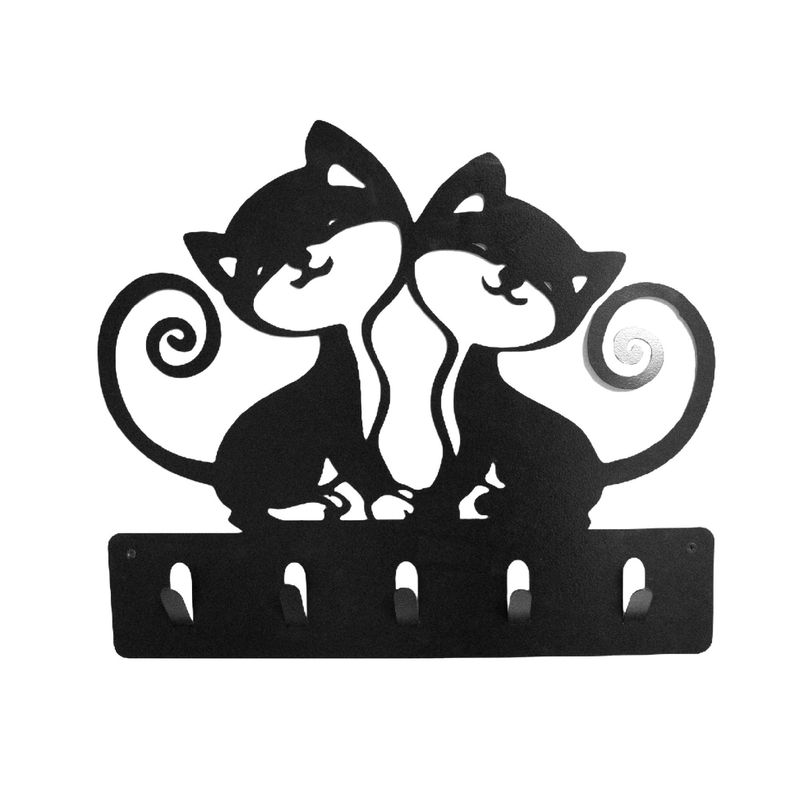 GENERAL - Perchero Para Mascotas En Cold Rolled: 2 Gatos