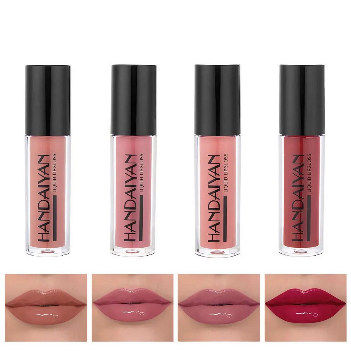 GENERICO - Labiales  Brillantes Terciopelo De Larga Duración Set X4