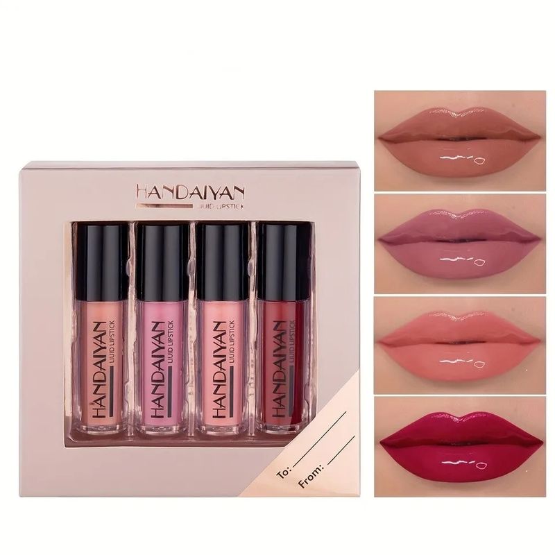 GENERICO - Labiales  Brillantes Terciopelo De Larga Duración Set X4