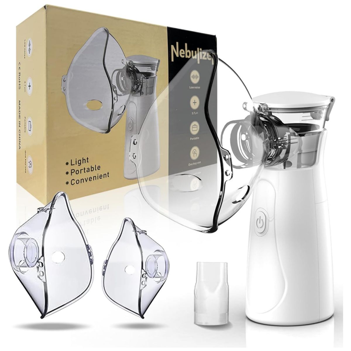 ONE PIXEL - Nebulizador Portátil Para Niños Y Adultos Libre BPA