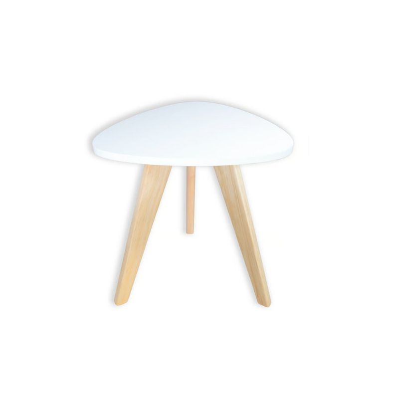 GENERICO - Mesa De Centro Nordica BLANCO Sala Auxiliar Decoración Moderna