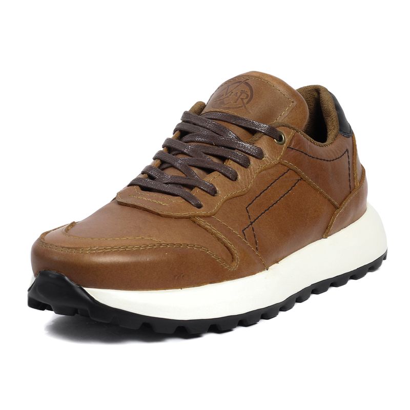 VIAR - Tenis en Cuero Para Hombre VIAR Cooper Miel