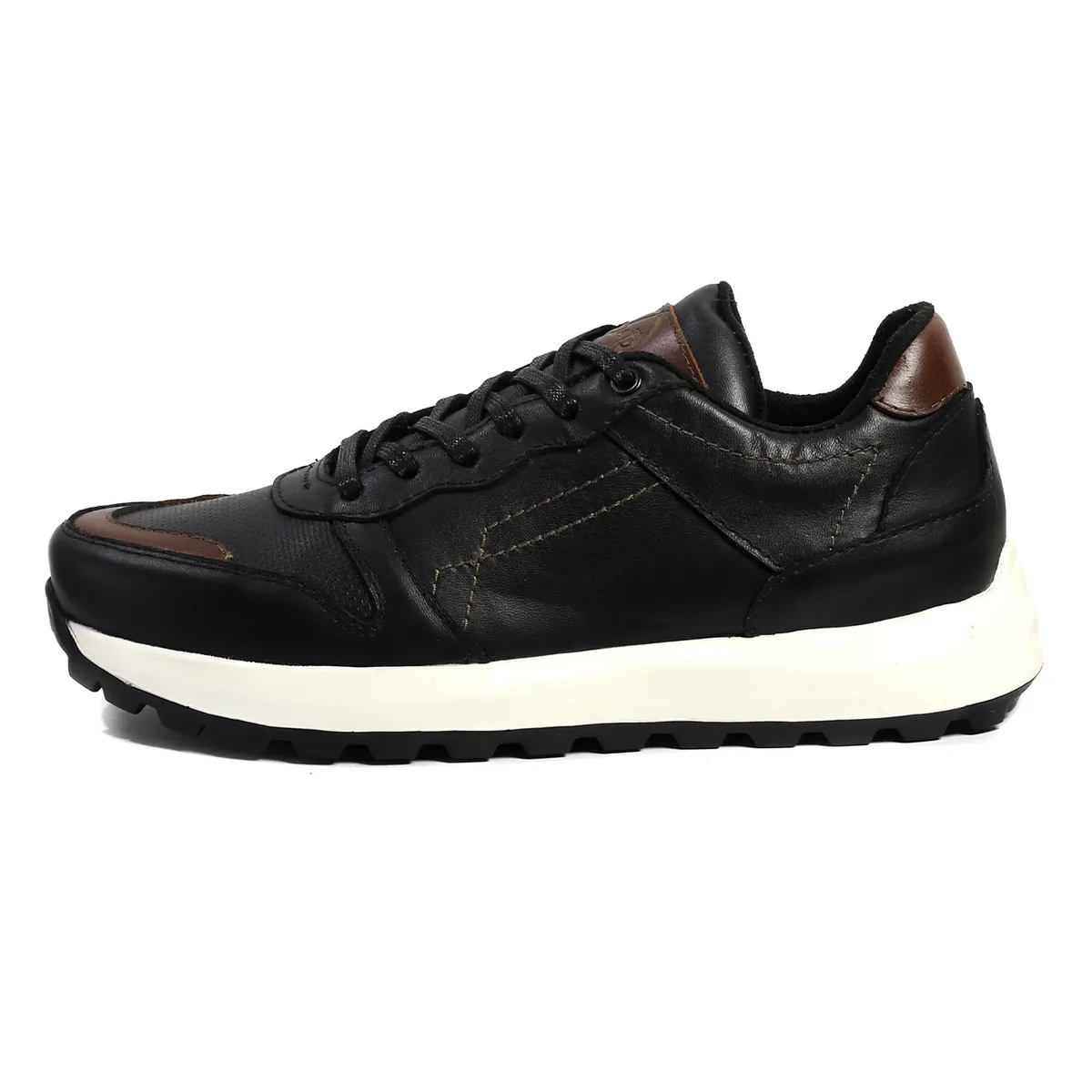 VIAR - Tenis en Cuero Para Hombre VIAR Cooper Negro