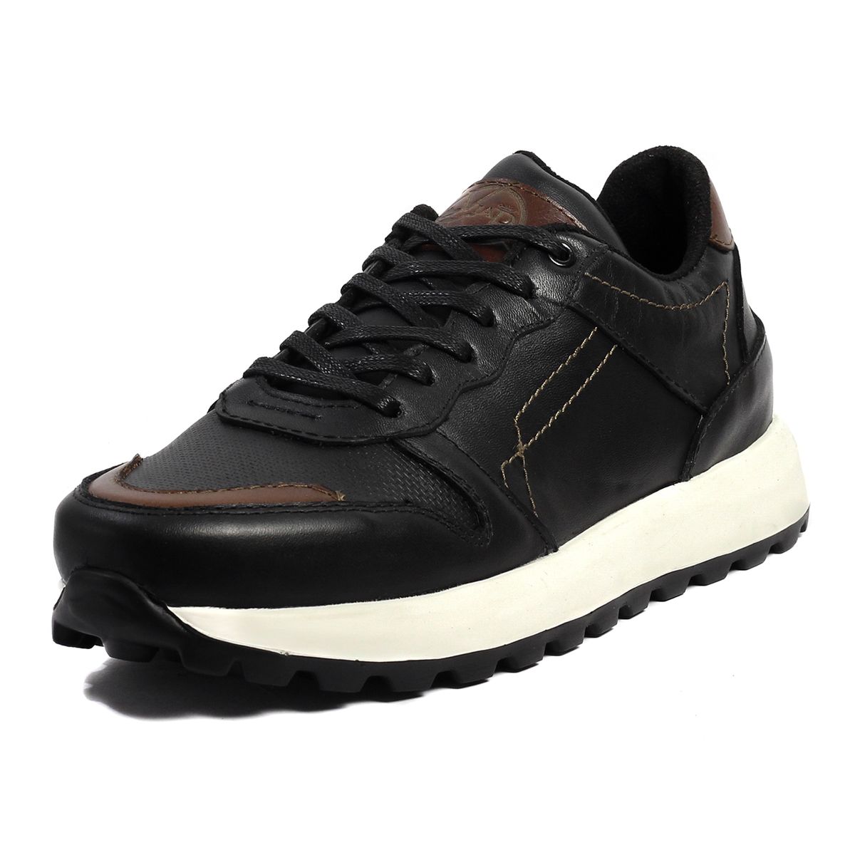 VIAR - Tenis en Cuero Para Hombre VIAR Cooper Negro