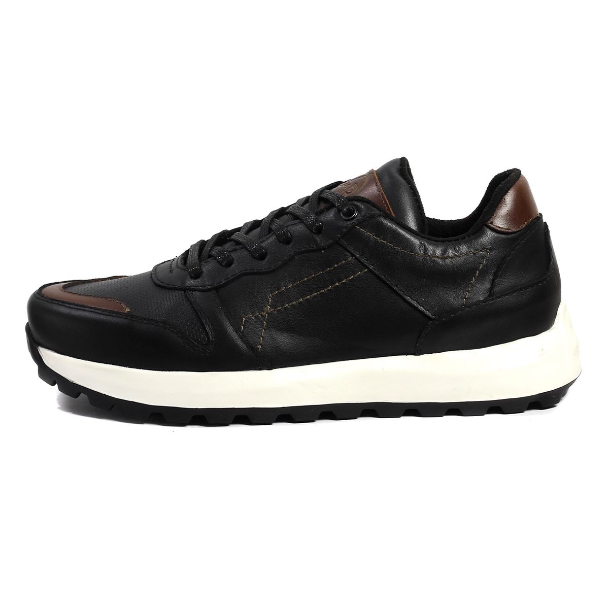 VIAR - Tenis en Cuero Para Hombre VIAR Cooper Negro