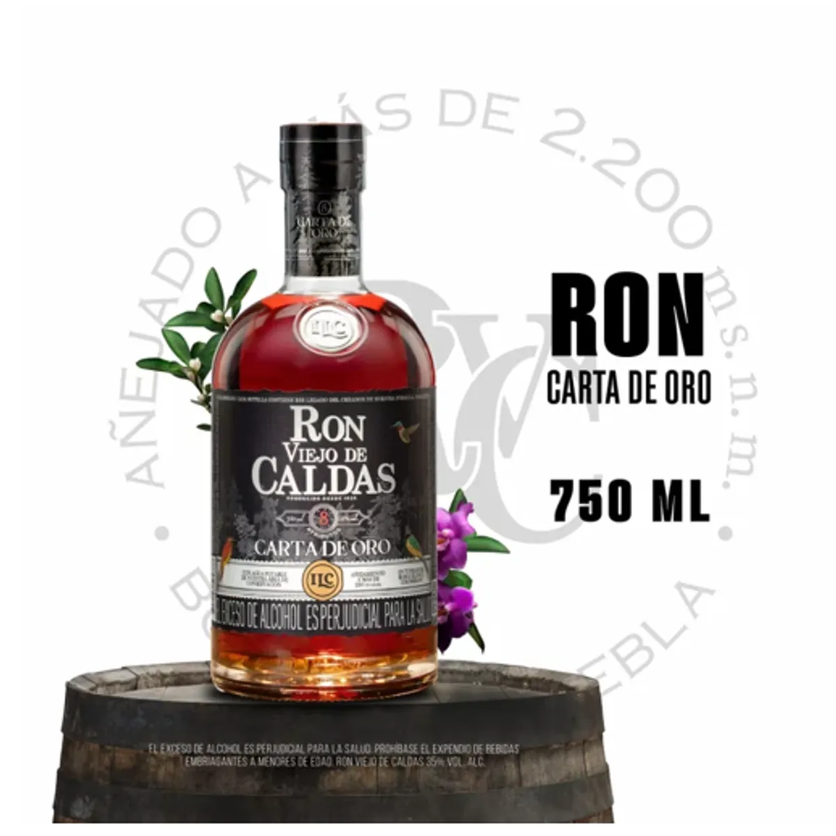 VIEJO DE CALDAS - Ron Viejo De Caldas 8 Años 750ml