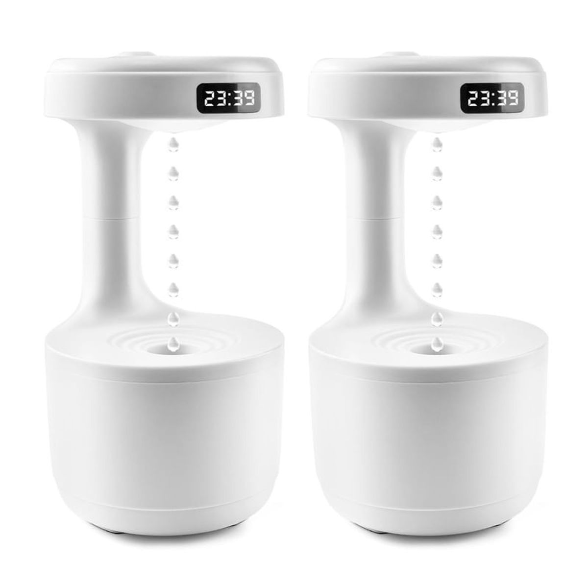 ENERGY PLUS - Combo 2 Humidificadores Antigravedad Eléctrico Aromaterapia Blanco